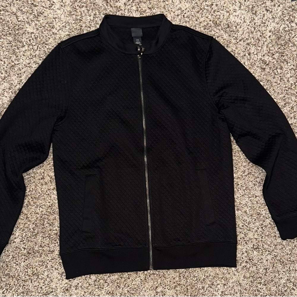 Chic Black Quilted Jacket
